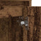 vidaXL - Nachtkastje - met - LED-verlichting - 38x34x50 - cm - oud - hout