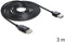 Delock EASY-USB 2.0-A - USB 2.0-A verlengkabel - 3m - Zwart