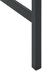 vidaXL - Bartafel - 100x50x110 - cm - gepoedercoat - staal - zwart