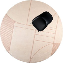 Zuiver Bliss Rond Vloerkleed '240 Naturel/Roze
