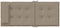 vidaXL - Stoelkussens - 4 - st - hoge - rug - oxford - stof - taupe