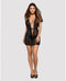 Obsessive - Alluria Kimono & String Zwart L/XL