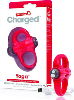 The Screaming O - Charged Yoga Vibe Ring Rood