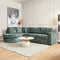 MySofa Bank Alma Groen 2,5-zits + Divan Links