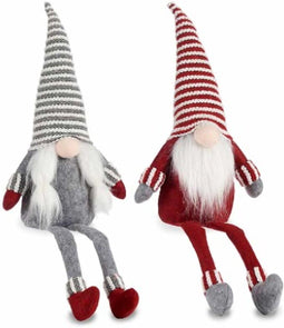 Decoratieve figuren Kabouter Rood Grijs 25 x 36 x 30 cm