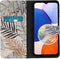 iMoshion Hoesje Geschikt voor Samsung Galaxy A14 (5G) Hoesje Met Pasjeshouder - iMoshion Design Softcase Bookcase - Goud / Glamour Botanic