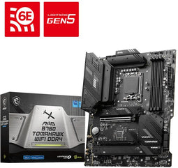 MSI MAG B760 TOMAHAWK WIFI - Moederbord ATX - 4x DDR4 - 128GB max geheugen - 2.5Gbps Ethernet - Wi-Fi 6E (802.11ax)