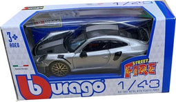 Porsche 911 GT2 RS (Grijs) (10 cm) 1/43 Bburago {Modelauto - Schaalmodel - Miniatuurauto - Speelgoed}