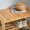 SoBuy FSR02-K-N - Schoenenrek - Multifunctioneel - Bamboe - 50x29x45cm