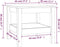vidaXL - Salontafel - 45x45x40 - cm - massief - grenenhout - zwart