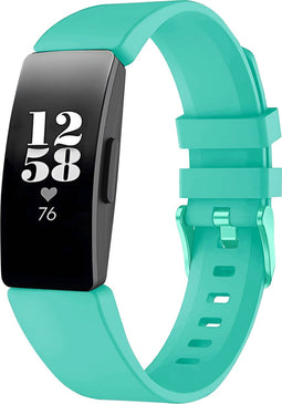 iMoshion Bandje Geschikt voor Fitbit Ace 2 - iMoshion Siliconen band gekleurde gesp - Turquoise