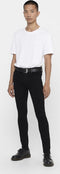 ONLY & SONS ONSWARP LIFE SKINNY - Heren jeans - Skinny fit - Zwart - Maat W30 X L34