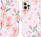 iMoshion Hoesje Geschikt voor iPhone 12 Pro / 12 Hoesje Met Pasjeshouder - iMoshion Design Softcase Bookcase - Wit / Roze / Blossom Watercolor