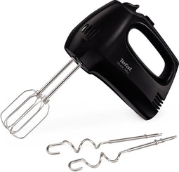 Tefal Quick Mix - Handmixer - 300W met RVS Gardes en Deeghaken - Zwart