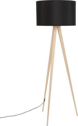 Zuiver Tripod Vloerlamp/ Staande driepoot lamp Wood Zwart