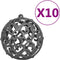 vidaXL - Kunstkerstboom - met - verlichting - en - kerstballen - L - 240 - cm - groen