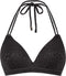 Beachlife Textured Leo - Halter bikinitop met beugel - Comfortabele fit - Grijs/Antraciet/Dierenprint
