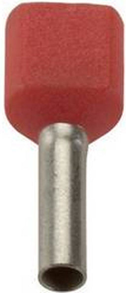 LAPP 61802000 Dubbele adereindhulzen 0.75 mm² Deels geïsoleerd Grijs 500 stuk(s)