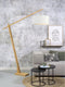 GOOD&MOJO Vloerlamp Montblanc - Bamboe/Wit - 175x47x207cm - Scandinavisch,Bohemian - Staande lampen voor Woonkamer - Slaapkamer