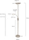 Steinhauer olet - Vloerlamp - 1 lichts - H 180 cm - Staal