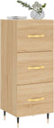 vidaXL - Dressoir - 34,5x34x90 - cm - bewerkt - hout - sonoma - eiken