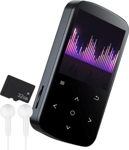 Nuvance MP3 Speler - Bluetooth - Touchscreen 32GB SD Kaart - Zwart