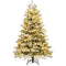 Coast Kerstboom 180 cm - Besneeuwd - 350 Warmwitte LED - Groen/Wit