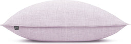 Zohome Kussensloop Lino - Kussenhoes van 40x80 cm - 1 stuk - 100% Katoen - Paars