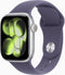 Apple Watch Series 11 - Smartwatch - GPS + Cellular - 42mm Aluminium Sportbandje S/M Zilver (Paars)
