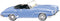 Wiking 0250 02 H0 Auto Mercedes Benz 190 SL Cabrio, lichtblauw