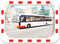 Dancop EUvex - Verkeersspiegel - 80 x 100 cm - Rood/Wit