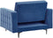 ABERDEEN - Fauteuil - Blauw - Fluweel