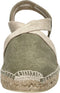 Toni Pons Verdi-V - Dames Espadrilles - Handgemaakt - Groen - Maat 36