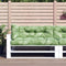 vidaXL - Palletkussens - 3 - st - bladpatroon - stof