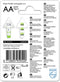Philips R6B4B260/10 - AA Batterijen - 2600 mAh NiMH - (4 stuks)