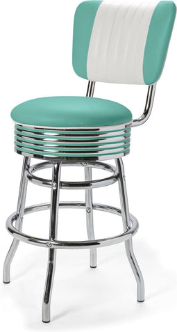 Bel Air Retro Barkruk BS-29-66-CB Turquoise