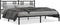 vidaXL - Bedframe - met - hoofdbord - metaal - zwart - 193x203 - cm