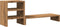 vidaXL - Monitorstandaard - met - bureau-organizer - hout - artisanaal - eiken