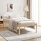 vidaXL - Seniorenbed - massief - grenenhout - wit - 75x190 - cm - Small - Single