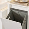 SoBuy BZR102-W - Badkamerkast - Witte Hoge Kolomkast met 3 Planken - 45 x 35 x 171 cm