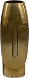 Vaas antiek goud - gouden vaas klein - aluminium vaas goud
