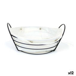 Broodmand My Bar Wit Metaal 26 x 23,5 x 11,2 cm (12 Stuks)