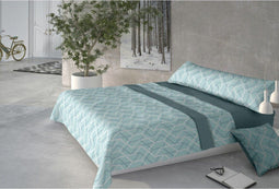 Set beddengoed Pierre Cardin CORALINA AINA Blauw Bed van 180