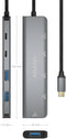 Aisens A109-0857 - USB Hub - 3x USB 3.2 Gen1 en 2x USB 3.2 Gen1 type-C - Grijs