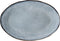 Dutch Rose Organic Ovale schaal - Serveerschaal - Stoneware Handgemaakt - 34xØ 23cm - Blauw