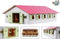 Paardenstal 1:32 - 9 Boxen - Hout - Multicolor