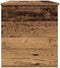 vidaXL - Opbergdoos - met - Deksel - Oude - Hout - 100x42x46 - cm - Geengineerd - Hout