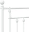 vidaXL - Bedframe - met - hoofdbord - zonder - matras - metaal - wit - 75x190 - cm