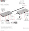 Club 3D CSV-1594 - USB Gen1 Type-C 9-in-1 hub - HDMI VGA 2x USB Gen1 Type-A RJ45 SD/Micro SD - Zilver