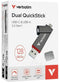 Verbatim Dual QuickStick - USB-stick 128GB - USB-C 3.2 Gen 1 en USB-A 3.2 Gen 1 - Grijs